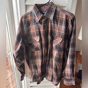 Plaid Casual Button Down Shirt